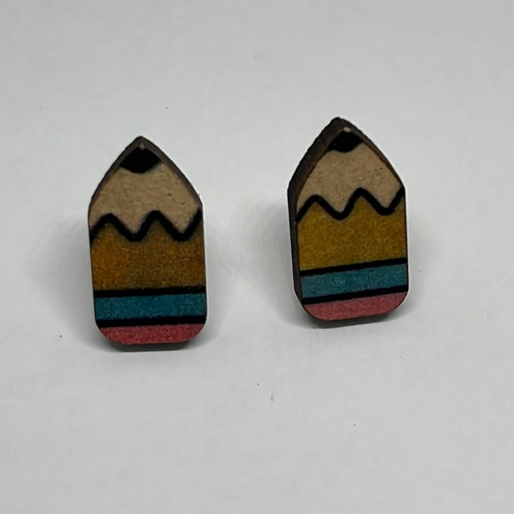 Earrings Pencil gift Teacher Mom Student